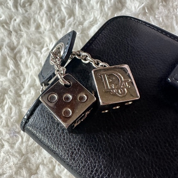 Dior Dice Charm Compact Snap Wallet - Picture 2 of 7